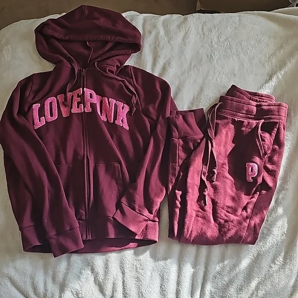 PINK Victoria s Secret Pants Jumpsuits Victorias Secret Pink Jogging Suit S Poshmark